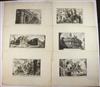 GIOVANNI B. PIRANESI Collection of 18 etchings.